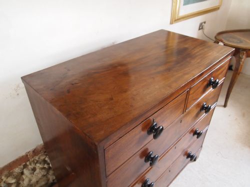 fig 1. Chest of drawers George III Mahogany compact size c1800