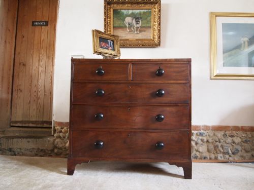 fig 3. Chest of drawers George III Mahogany compact size c1800