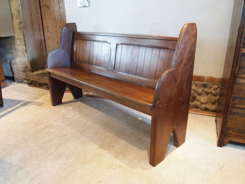 Pew Bench Settle Rare Victorian Mahogany C1880