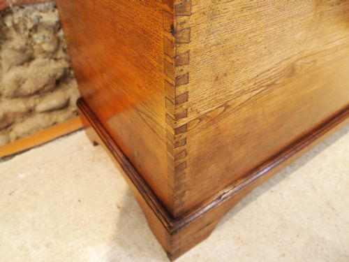 fig 1. Coffer chest blanket box coffee table George III Elm c1800