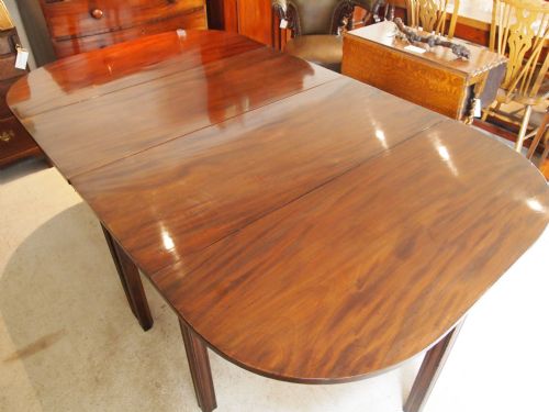 fig 1. Table George III Mahogany D end dining table c1800