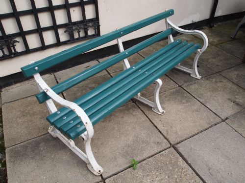 Victorian Cast Iron Garden Bench Spencer Heath George Ponders End Middlesex 1880
