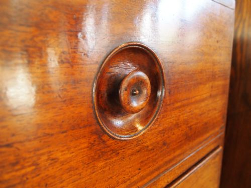 fig 2. Chest of drawers Victorian Military campaign rare secretaire Naval Teak c1860