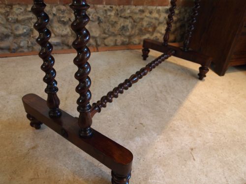 fig 3. Table Victorian Rosewood and Satinwood Parquetry side or hall table c1870