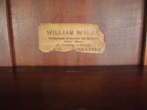 fig 1. Bookcase Victorian Mahogany fully adjustable shelves c1890