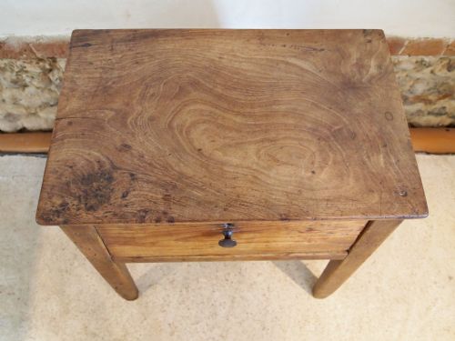 Table Stool Rare George III Pine and Burr and Figured Cherry Box Stool C1800