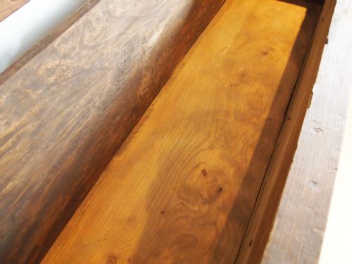 fig 3. Coffer chest Blanket box Arts and crafts solid Elm c1920