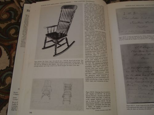 fig 3. Chair rare Windsor rocking chair by John Shadford Caistor Lincolnshire c1870