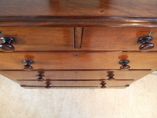 fig 3. Chest of drawers fine quality Victorian solid Walnut c1890