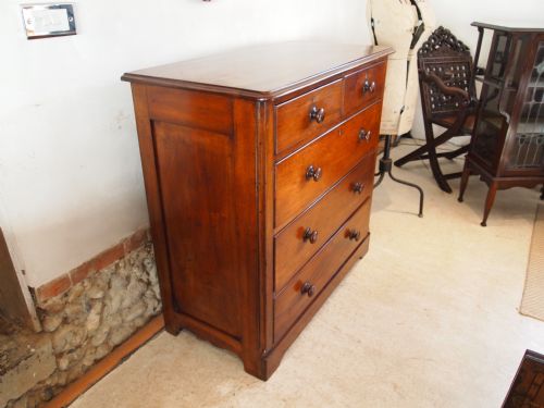 fig 2. Chest of drawers fine quality Victorian solid Walnut c1890