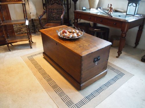 Coffer Chest Blanket Box Coffee Table Victorian Oak C1840