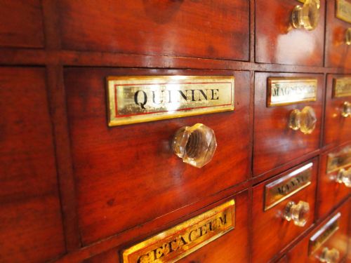 fig 2. Chest of drawers apothecary chemist Victorian Mahogany c1860 G Treble London