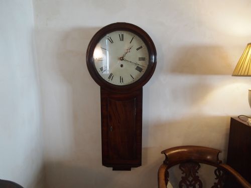 Clock Act of Parliament/tavern Clock George III  Mahogany Walker & Hughes C1815