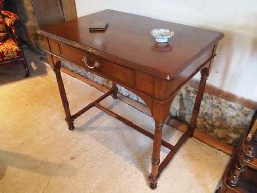 fig 1. Table hall console writing table Victorian fine quality solid Walnut c1890