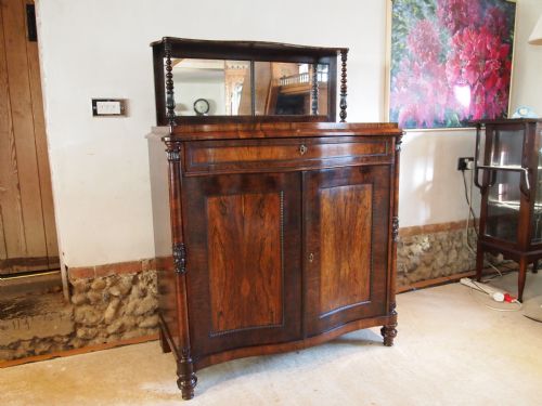 Sideboard Chiffonier Credenza Victorian Rosewood Serpentine Front C1840