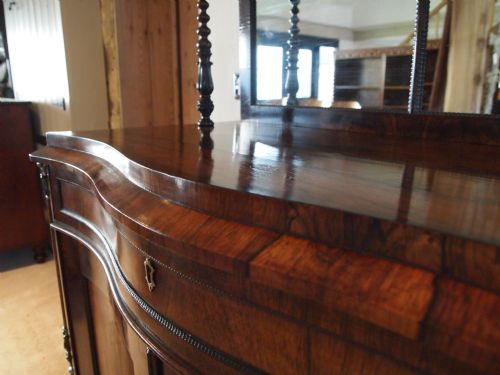 fig 1. Sideboard Chiffonier Credenza Victorian Rosewood serpentine front c1840