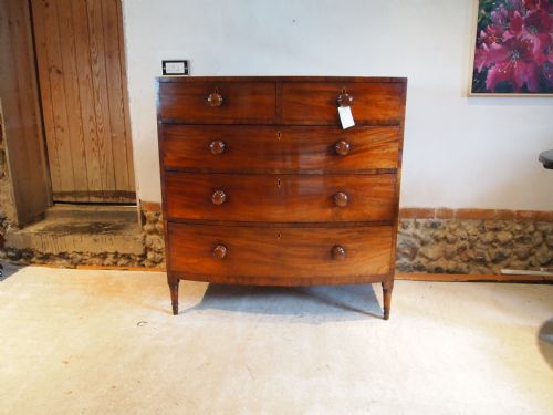fig 3. Chest of drawers fine quality Regency Mahogany c1820