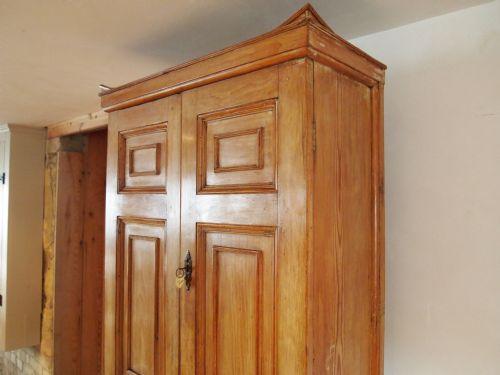 fig 2. Bureau bookcase George III rare Pine small proportions c1770