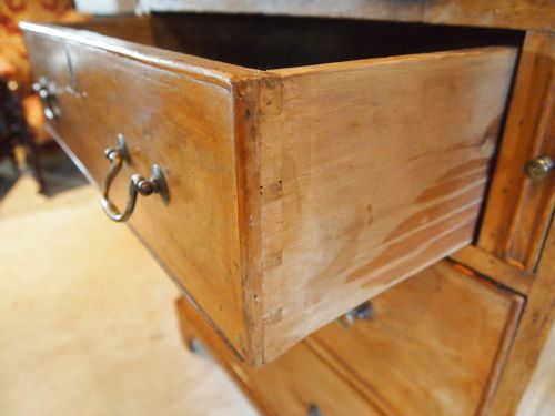 fig 3. Bureau bookcase George III rare Pine small proportions c1770