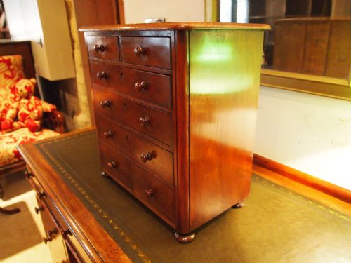 fig 1. Chest of drawers Victorian Mahogany apprentice miniature jewellery box c1880