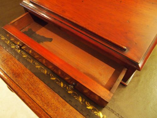 fig 2. Bureau desk top writing apprentice piece Miniature George IV Mahogany c1820
