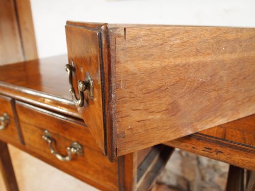 fig 2. Table lowboy side console rare George II Walnut c1760