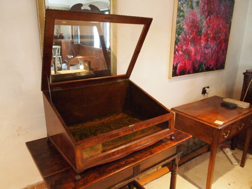 fig 2. Display case cabinet bijouterie display Victorian Walnut fine quality c1880