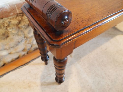 fig 1. Settle window seat hall bench Fine quality rare size Victorian Mahogany c1880