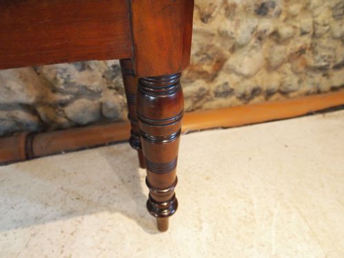 fig 3. Settle window seat hall bench Fine quality rare size Victorian Mahogany c1880