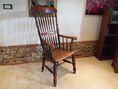 fig 3. Chair Windsor chair rare John Shadford Caistor Lincolnshire chair c1860