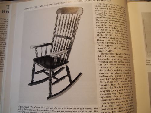 fig 2. Chair rocking chair rare Windsor John Shadford Caistor Lincolnshire c1870