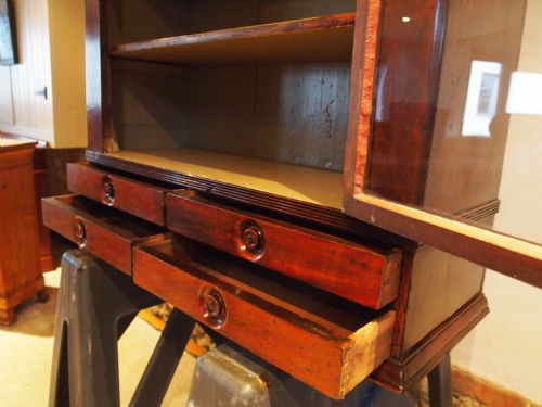fig 3. Cabinet display Apothecary chest of drawers Victorian Mahogany chemist c1860