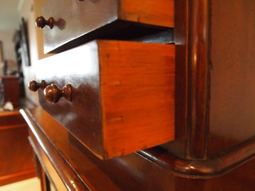 fig 2. Chest of drawers Miniature Victorian Mahogany apprentice chest jewellery box c1880