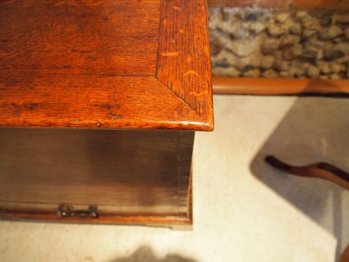 fig 2. Chest coffer mule chest George III Oak dated 1804