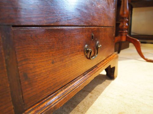 fig 3. Chest coffer mule chest George III Oak dated 1804