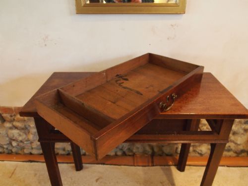 fig 2. Table console hall table rare drop flap George III Oak c1780