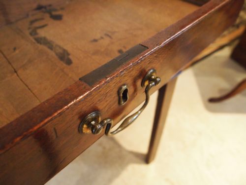 fig 3. Table console hall table rare drop flap George III Oak c1780