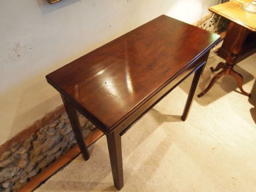 fig 2. Table rare secret drawer George III Mahogany side lamp hall console table c1770