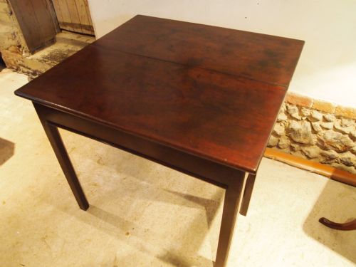 fig 3. Table rare secret drawer George III Mahogany side lamp hall console table c1770