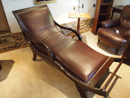 fig 2. Chaise longue day bed sofa very comfortable Mahogany 20th century