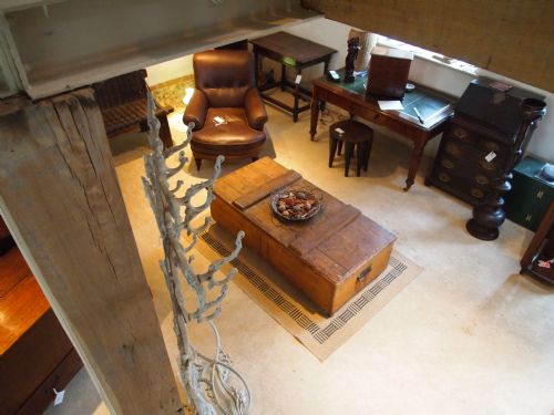 fig 2. Chest box coffee table coffer trunk Victorian Pine c1860