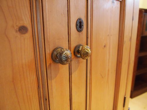 fig 2. Cupboard cabinet hanging corner cupboard George III Pine c1790