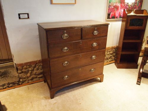 fig 3. Chest of drawers fine quality George III Oak c1800