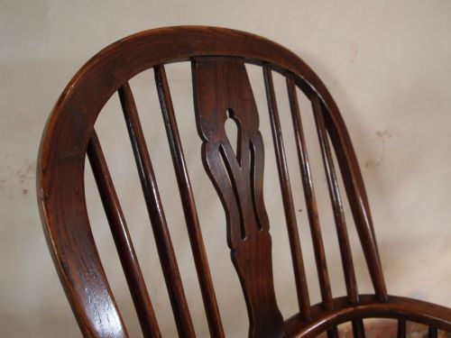 fig 3. Chair fine Victorian Windsor armchair Lincolnshire region Ash and Elm c1860