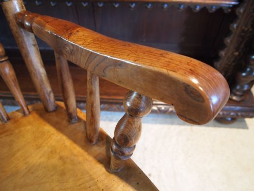 fig 3. Chair Victorian Windsor rocking chair by John Shadford Caistor Lincolshire c1870