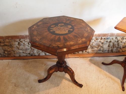 Table Hall Lamp Side Table Fine Victorian Inlaid Rosewood Tilt Top Table C1860