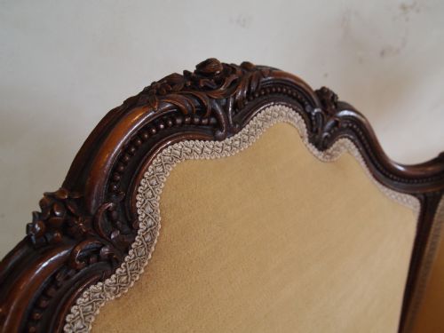 fig 1. Chair French Walnut Louis XIV style Edwardian sprung c1910