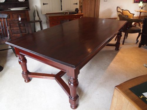 Table Farmhouse Dining Table Victorian Refectory Mahogany Seats 10/12 C1860