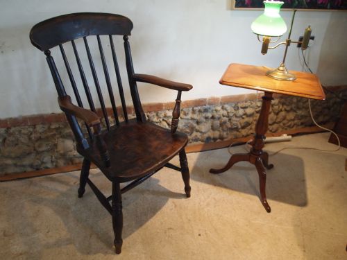 Chair Victorian Windsor Beech and Elm Grandfather Chair C1870