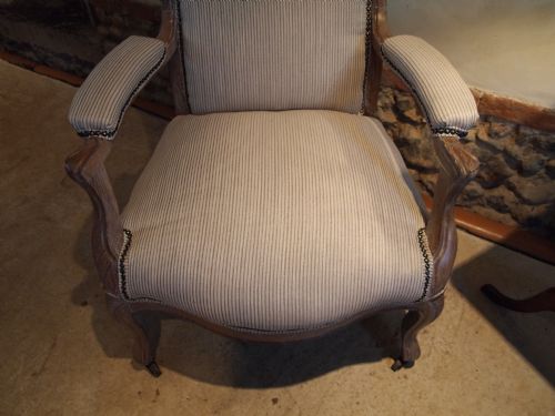 fig 2. Chair French Limed Oak fauteuil armchair Edwardian c1910